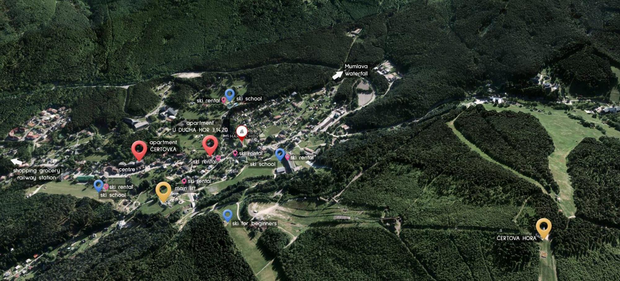 Enjoyharrachov - Atraktivni Slunny Klimatizovany Apartman 14 V Centru Harrachova Se Saunou, Parkovanim, Wifi-Wlan, Sat, Herni Konzoli, Pc S Win 10, Netflix Zdarma A Moznosti Dobijeni Auta S Jedinecnym Vyhledem Na Certovu Horu Se Skokanskymi Mustky Екстериор снимка